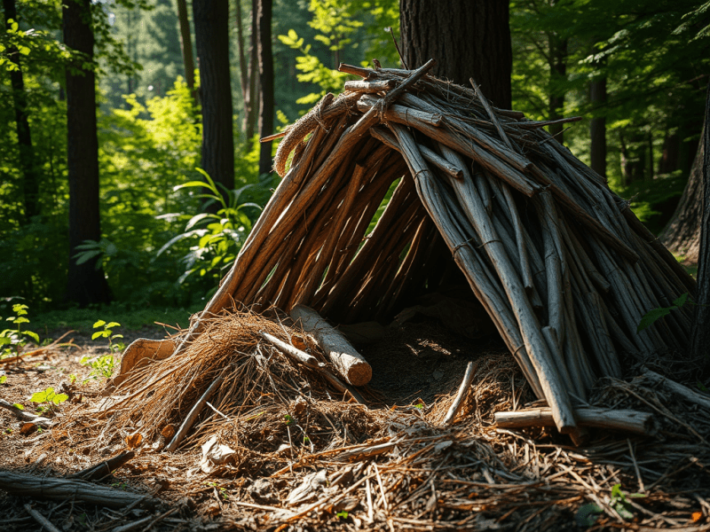 How to Build a Debris Shelter for&nbsp;Survival